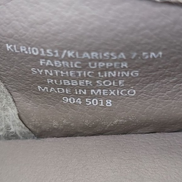 Steve Madden Klarissa Shoe Size 7.5 Slip On Gray White Women's Shoes   - Picture 12 of 13